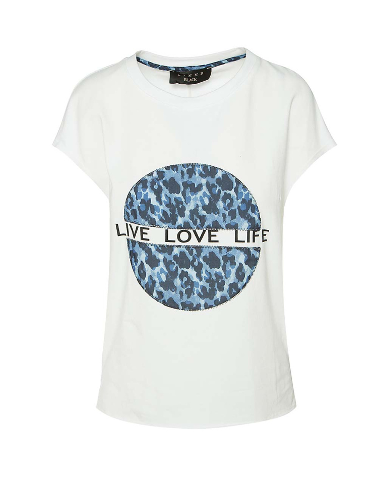 Μπλούζα με τύπωμα "Live love life"