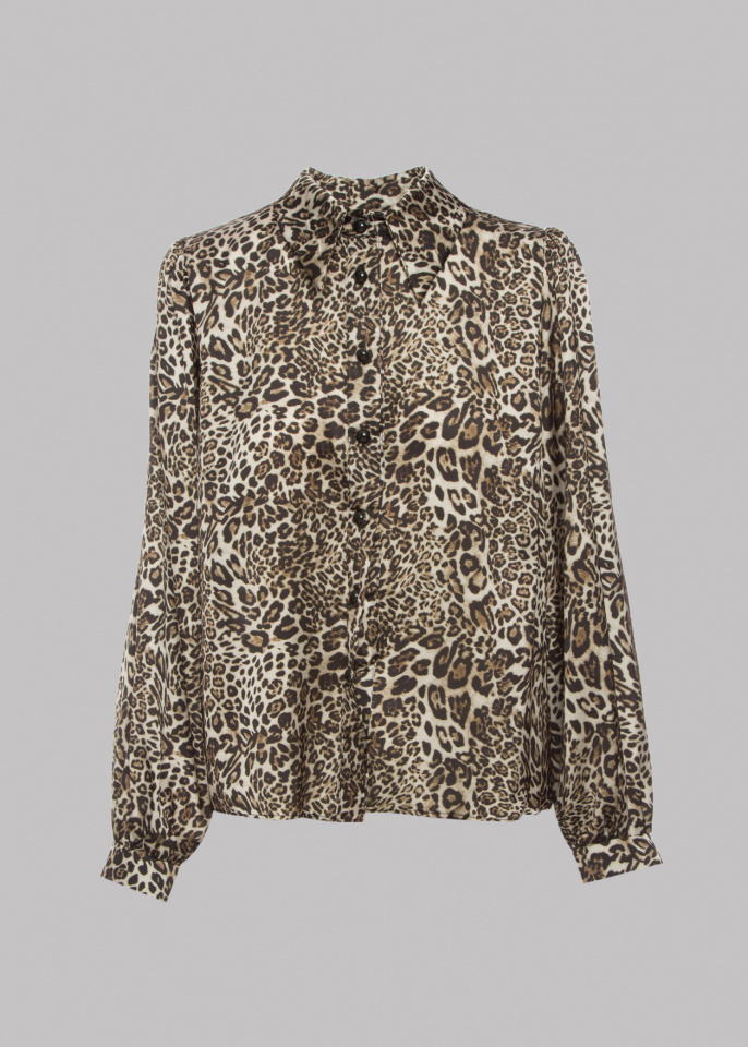 Leopard print πουκάμισο