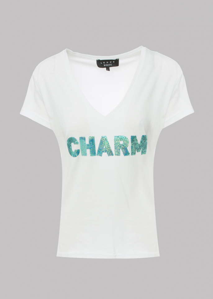 Μπλούζα με τύπωμα "CHARM"