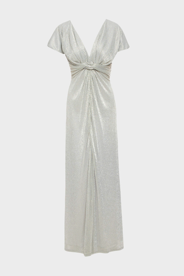 Λούρεξ φόρεμα με σχέδιο κόμπο - Gold label